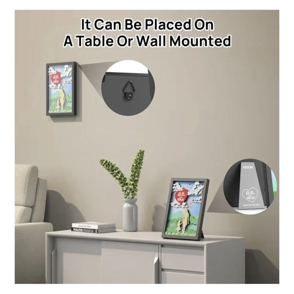 Black 11x14 Desk Decor for Home Office, Gifts for Women From Daughter Christmas